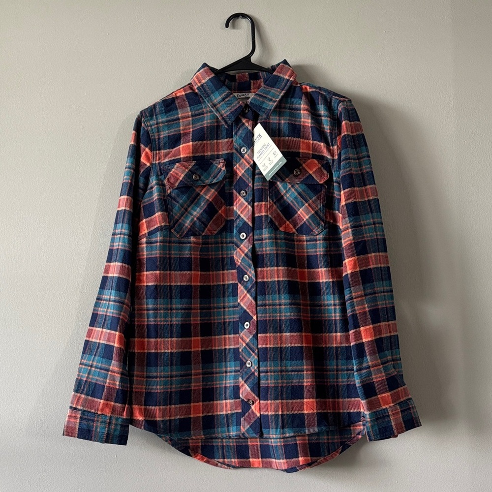 Duluth Trading Co Women’s Folklore Flannel Button-Down Shirt